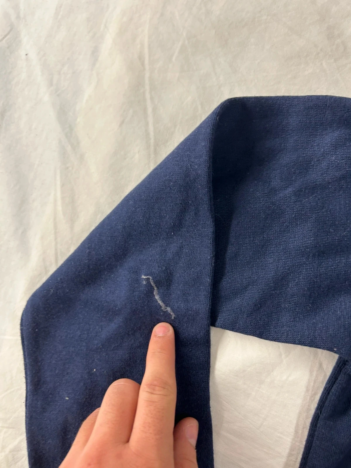 Navy blue hoodie with children's size patterns – photo 6